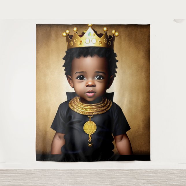 A Toddler  King Tapestry (Front)