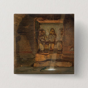 A Tomb at El-Kab, one of 24 illustrations produced 15 Cm Square Badge