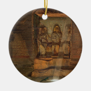 A Tomb at El-Kab, one of 24 illustrations produced Ceramic Ornament