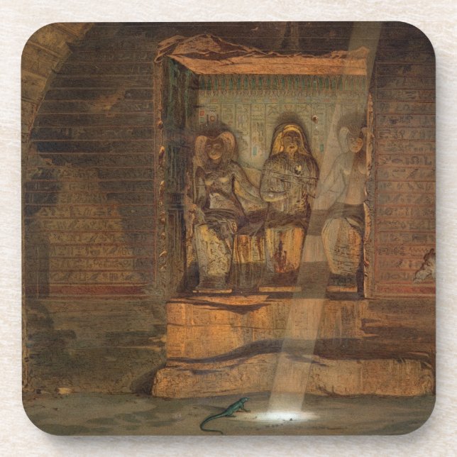 A Tomb at El-Kab, one of 24 illustrations produced Coaster (Front)
