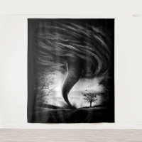 a tornado on a street in a realistic style