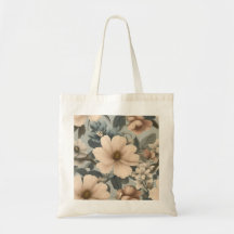 A tote Bag with floral prints