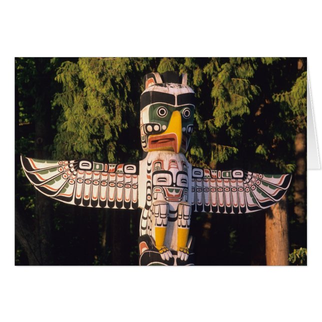 A totem pole In Vancouver, Canada. (Front Horizontal)