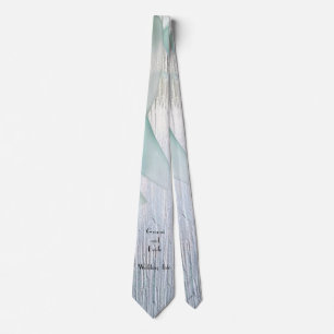 “A Touch of Aqua” Groom’s Wedding Tie