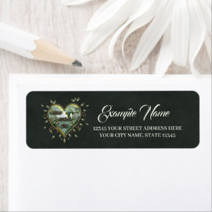 A touch of elegance: Happy Mother's Day. Return Address Label