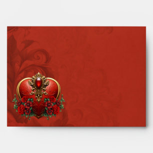 A touch of gothic, hearts and eternal connection. envelope