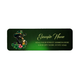 A touch of Ireland: Return Address Label