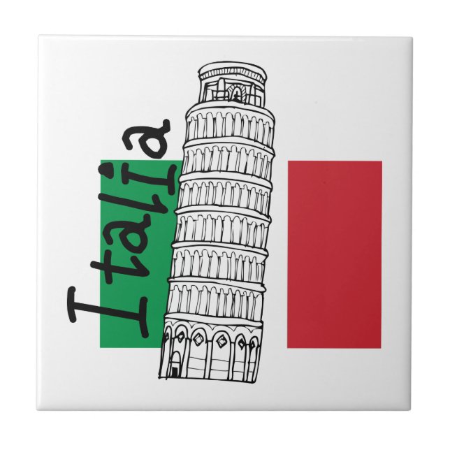 A Touch of Italy Ceramic Tile (Front)