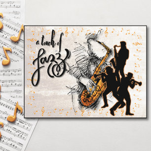 A Touch of Jazz – Elegant Saxophone Postcard