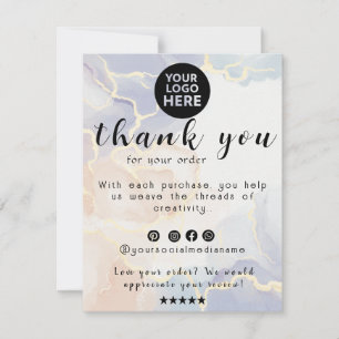 A Touch of Lavender: Grateful for Your Boutique Thank You Card