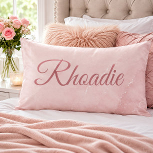 A touch of soft elegance blush marble pillowcase