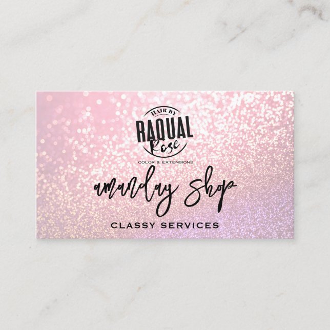 A Touch of Sparkle: The Business Card That Shine (Front)