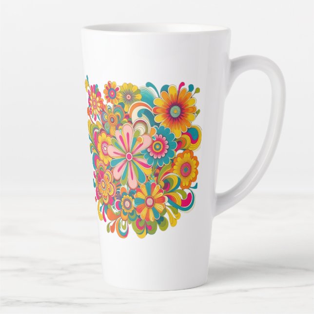 A Touch of Spring in Every Sip Latte Mug (Right)