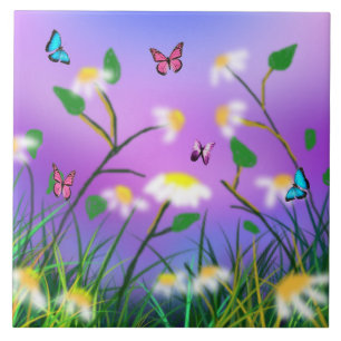 A Touch Of Spring,  Large Ceramic Tile