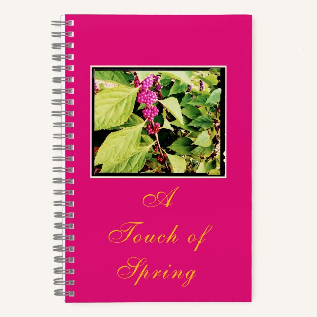 A Touch of Spring Spiral Notebook (Front)