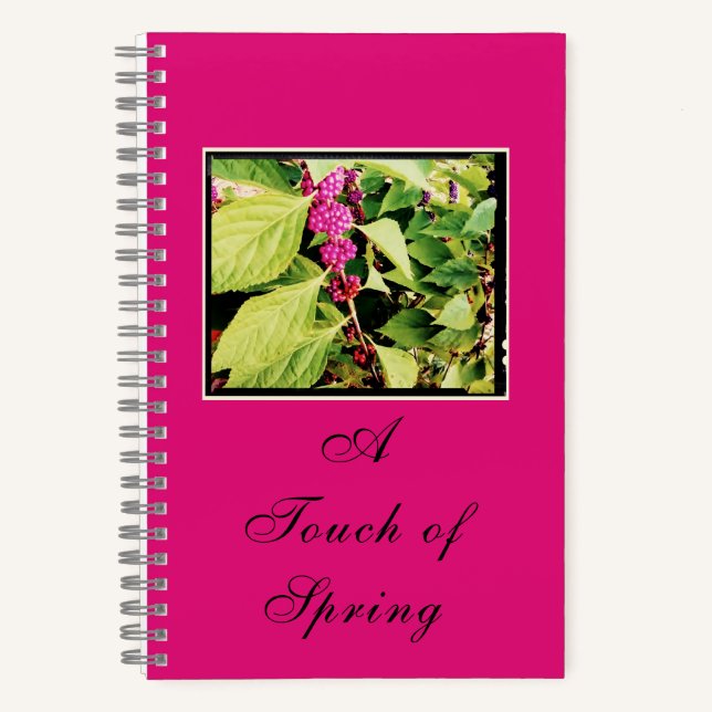 A Touch of Spring Spiral Notebook (Front)
