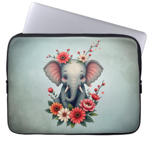 A touch of summer: The baby elephant Laptop Sleeve