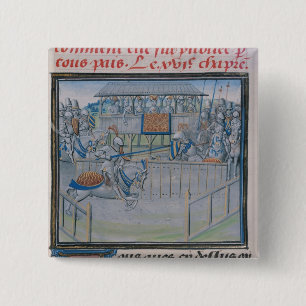 A Tournament in London: Jousting 15 Cm Square Badge