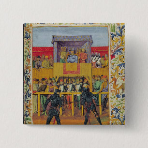 A Tournament of Hand-to-Hand Combat 15 Cm Square Badge