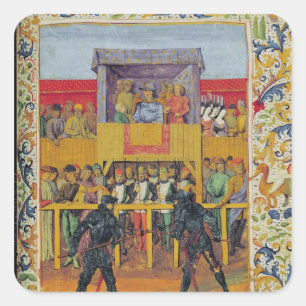 A Tournament of Hand-to-Hand Combat Square Sticker