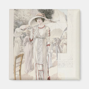 A town dress, from 'Les Grandes Modes de Paris' Magnet