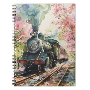 A Train in Springtime Notebook