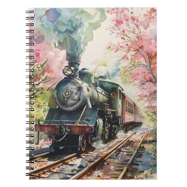 A Train in Springtime Notebook (Front)