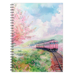 A Train in Springtime Notebook