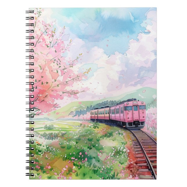 A Train in Springtime Notebook (Front)