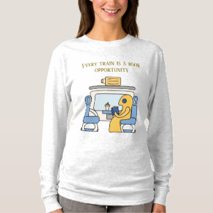A train reader cute monster T-Shirt