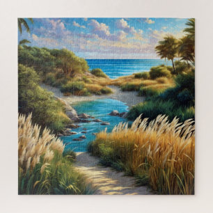 A tranquil coastal scene jigsaw puzzle