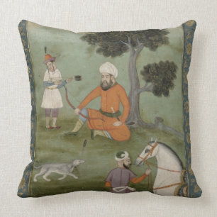 A Trans-Oxonian nobleman seated beneath a tree, fr Cushion