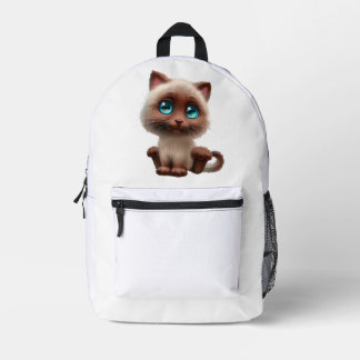 a travel backpack with a cute cat