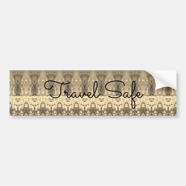 A Travel Safe Bumper Sticker (Front)