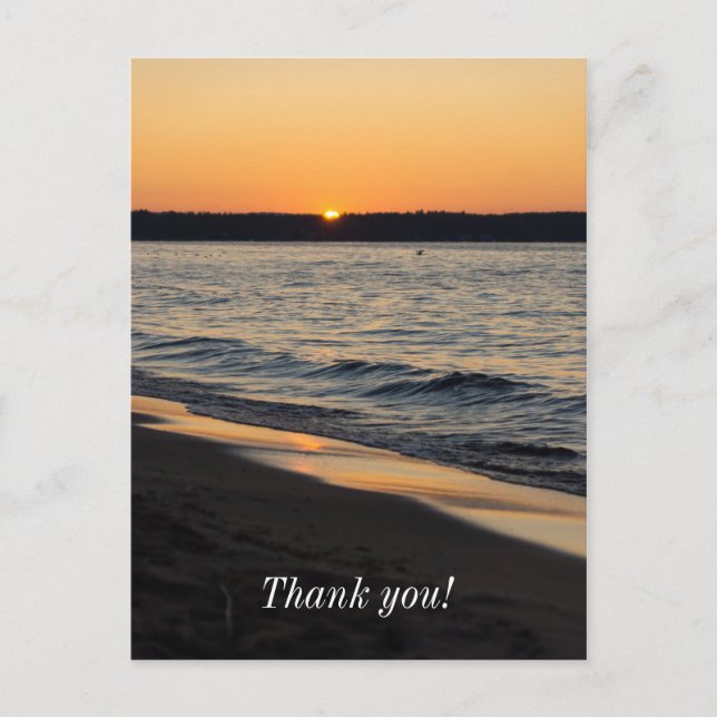 A Traverse Sunset Postcard (Front)