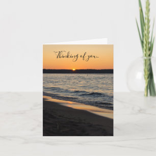 A Traverse Sunset Thinking Of You Card