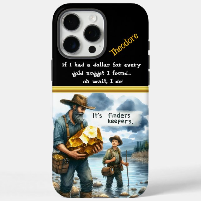 A treasure hunt by the river on a sunny afternoon Case-Mate iPhone case (Back)