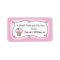 A treat for you personalised kitchen label