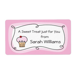 A treat for you personalised kitchen label
