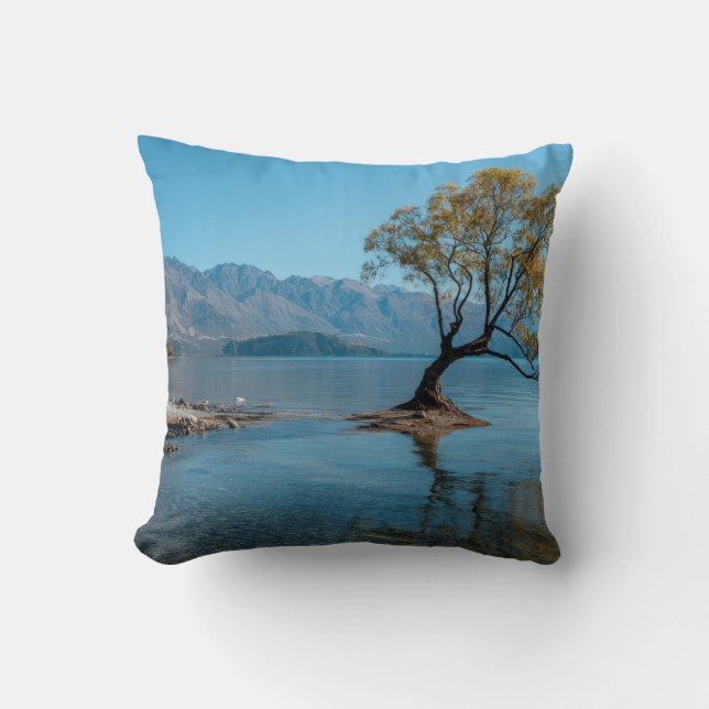 A Tree in a Lake Cushion (Front)