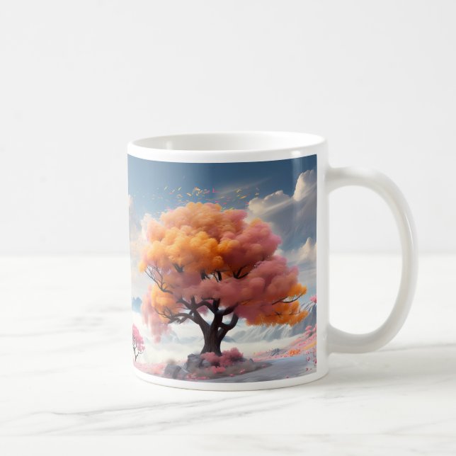 A Tree In Fantasy World Coffee Mug (Right)