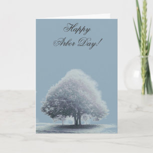 A Tree in Fog Arbor Day Card
