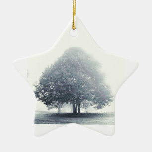 A Tree in Fog Ceramic Tree Decoration