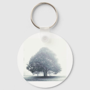 A Tree in Fog Key Ring