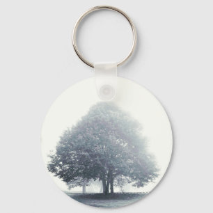 A Tree in Fog Key Ring