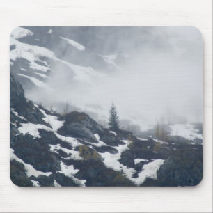 A tree in the mist mouse pad