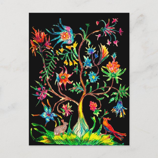 A tree life and fauna postcard (Front)