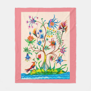 A tree of life Fleece Blanket