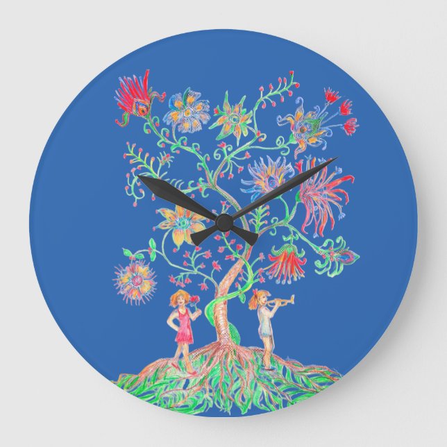 A tree of life large clock (Front)