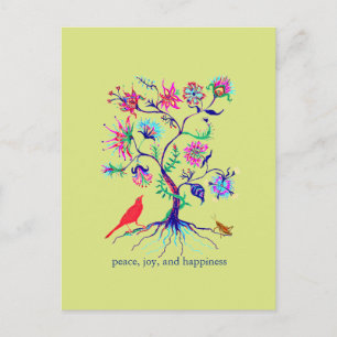 A tree of life postcard